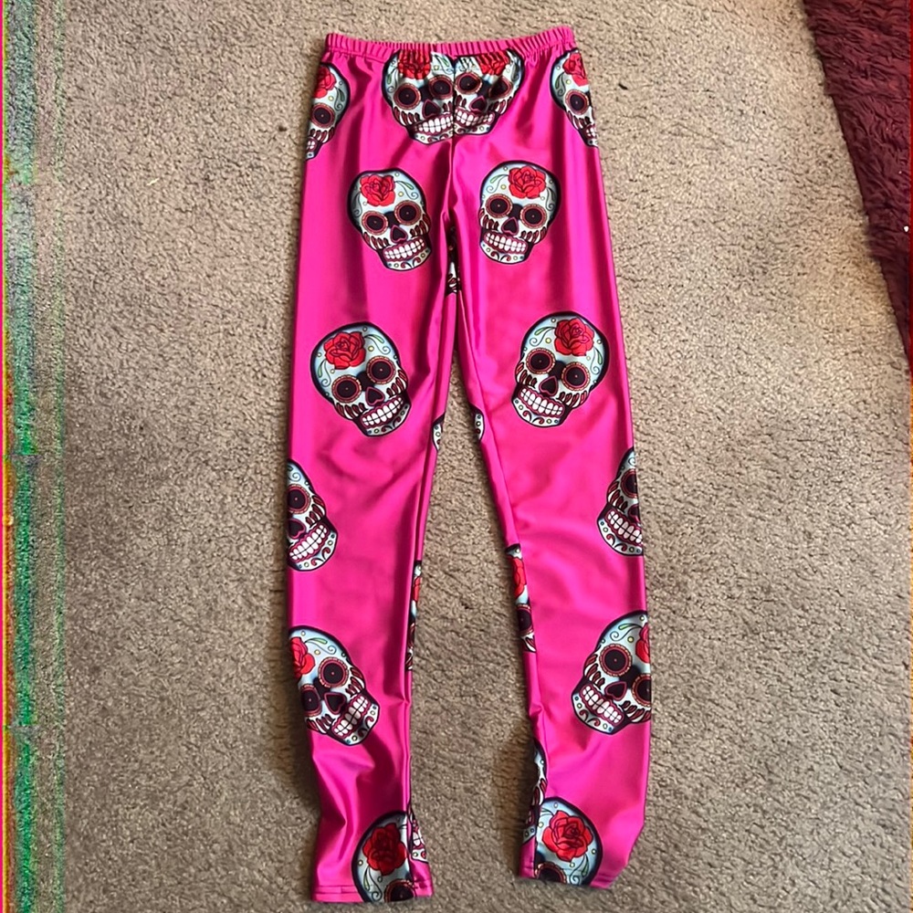 Sugar skull leggings